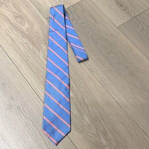 Brooks Brothers Blue and Pink Diagonal Striped Tie